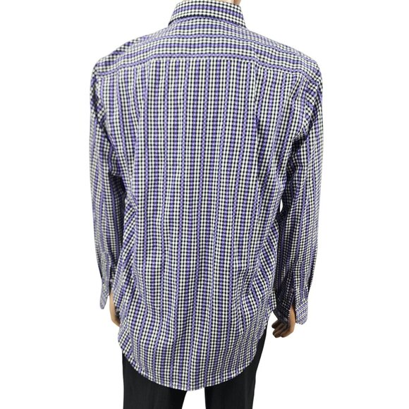 Robert Graham Mens Classic Fit Checkered Long Sleeve Shirt Large - Picture 3 of 13